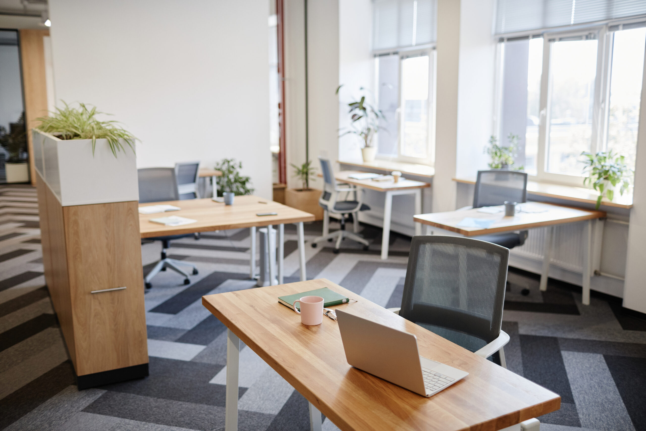image of an office prepared for an office clean out near charlotte, nc
